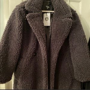 Women’s Ugg Gertrude Long Teddy Coat Size L